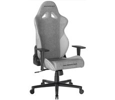 DXRacer GLADIATOR Herní židle šedo-bílá látková / 125-134 cm / látka / 130 kg / Područky