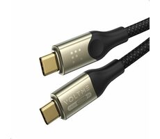 VOLTME Powerlink Utron Series CTC Kabel USB-C(M) 5A/240W 1.2m černá / 2x USB-C(M)
