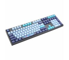 Varmilo VEA108 Aurora modrá / Mechanická herní klávesnice / Cherry MX Brown / LED osvětlení / USB-C 