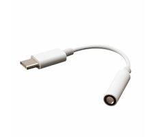 AKASA Redukce USB-C (M) - Jack 3.5 mm (M) 0.1 m bílá