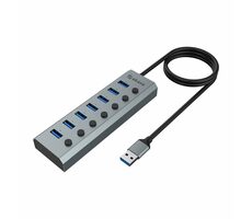 AKASA USB hub / 7x USB-A 3.0 / 5Gbps