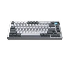Rozbaleno - Darmoshark K8 bílá / Herní bezdrátová klávesnice / mechanická / USB / BT / 2.4G  / rozbaleno