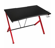 Nitro Concepts D12 černo-červená / Herní stůl / Š: 116 cm / V: 75 cm / H: 76 cm / nosnost 60 kg 