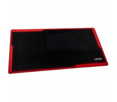 Nitro Concepts Deskmat černo-červená / Herní podložka pod myš / 1200x600mm 
