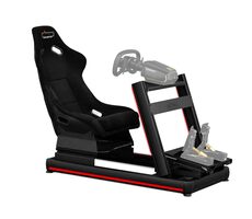 Nitro Concepts E-Racer - LED Bundle černo-červená / Sim skládací závodní rig se sedadlem 