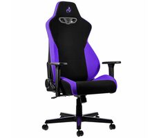 Nitro Concepts S300 Nebula Purple fialová / Herní židle / látka / nastavitelná / pojezdová kolečka / nosnost 135 kg 