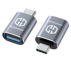 Graugear Adaptér USB-C (M) - USB-A (F) hliník 
