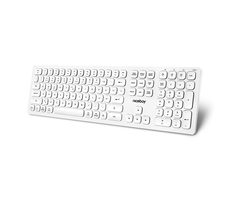Niceboy OFFICE K30 bílá / Bezdrátová klávesnice / CZ&SK layout / 2.4 GHz USB dongle / BT