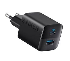 Anker 323 černá / univerzální nabíječka / 1x USB-C / 1x USB-A / 20W