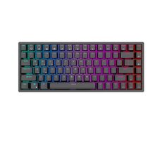 Rozbaleno -  Royal Kludge RK84 RGB hnědé spínače černá / Bezdrátová klávesnice / mechanická / 2.4GHz & BT & USB / rozbaleno