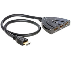 Rozbaleno - Delock Switch HDMI 3 - 1 / obousměrný přepínač vstupů / Spliter / rozbaleno