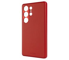FIXED Kožený zadní kryt MagLeather s podporou MagSafe pro Samsung Galaxy S25 Ultra červený