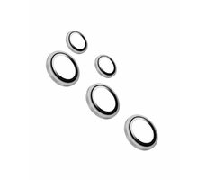 FIXED Ochranná skla čoček fotoaparátů Camera Glass pro Samsung Galaxy S25 Ultra stříbrná