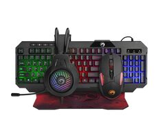 Marvo CM430 černá / Sada klávesnice & sluchátek & myši & podložka