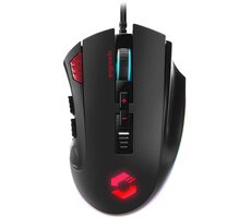 TARIOS RGB Gaming Mouse černá / herní myš / optická / 12000 DPI / 12 tlačítek / USB-A / 1.8m