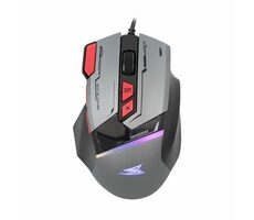 Baracuda MANTA  Herní myš / Herní myš / Optický / 8D / 12800 dpi / 1.5m / USB / 81g / šedá