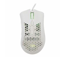 Baracuda CORAL Herní myš / Herní myš / Optický / 6D / 12800 dpi / RGB / 1.5 m / 105g / USB / Bílá