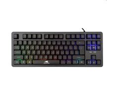 Baracuda KRILL Herní membránová klávesnice / US layout / 1.5m / RGB / USB / Antighosting 19 kláves / černá