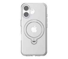 Torras Ostand Spin Case ochranný kryt pro Apple iPhone 16 transparentní