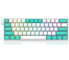 Rozbaleno - Redragon K683WB bílá / Herní klávesnice / mechanická / Redragon Magnetic / USB / US / rozbaleno