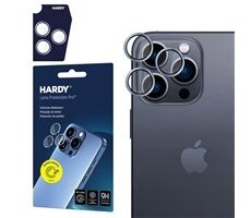 3mk Hardy Lens Protection Pro skla na fotoaparát pro Apple iPhone 16 Pro/16 Pro Max Titanium Silver