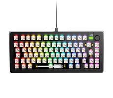 Glorious GMMK 3 75% barebone ISO černá / herní 75% TKL / USB-C / bez spínačů / ISO layout / RGB / 1.4m