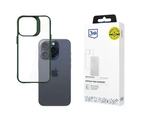 3mk Satin Armor Case+ zadní kryt pro Apple iPhone 15 Pro zelená