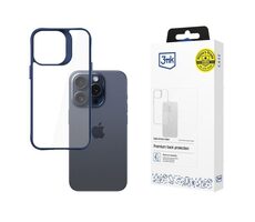 3mk Satin Armor Case+ zadní kryt pro Apple iPhone 15 Pro Max modrá