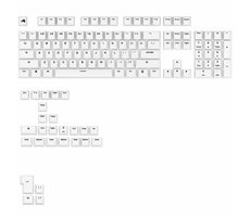 Glorious vyměnitelné klávesy GPBT Basics (ANSI US) - Classic White / PBT / 133 ks / ANSI US layout / Cherry MX(+) 