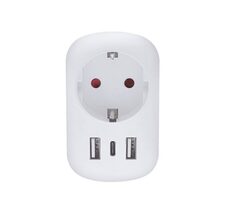 Solight PA03UK Cestovní adaptér UK USB A+C pro použití ve Velké Británii / typ G
