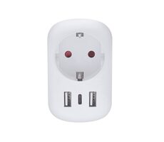 Solight PA03USA Cestovní adaptér USA USB A+C pro použití ve Spojených státech / typ B