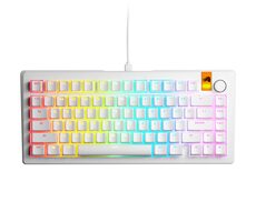 Glorious GMMK 3 HE 75% - Fox HE ANSI bílá / herní 75% TKL / USB-C / ANSI (US) layout / Fox HE / RGB / 1.4m