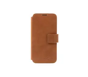 FIXED Kožené pouzdro typu kniha ProFit pro Samsung Galaxy M13 5G hnědé