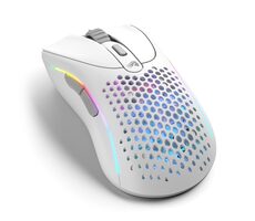 Glorious Model D 2 Wireless bílá / herní  bezdrátová myš / 26000 DPI / BT + 2.4GHz dongle / 6 tlačítek / RGB