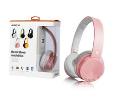 Aligator Bluetooth sluchátka AH02 / FM / SD karta / rosegold