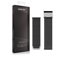 Aligator Náhradní kovový řemínek pro Watch Life 20mm / černý