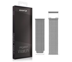 Aligator Náhradní kovový řemínek pro Watch Life 20mm / stříbrný
