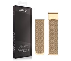 Aligator Náhradní kovový řemínek pro Watch Life 20mm / zlatý
