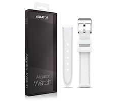 Aligator Náhradní řemínek ze syntetické kůže pro Watch Grace 16mm / bílý