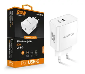 Aligator Rychlá nabíječka PD 20W USB-C / bílá