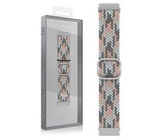 Aligator Řemínek textilní 20mm / růžovo-šedý