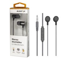 Aligator Sluchátka AE005 / Strong Bass / černá
