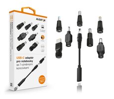 Aligator USB-C adaptér pro notebooky a ultrabooky se 7 výměnnými koncovkami