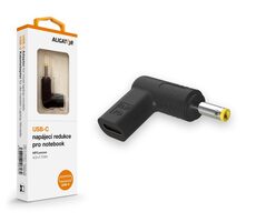 Aligator USB-C napájecí redukce 4.0 x 1.7 mm pro notebooky HP/Lenovo