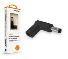 Aligator USB-C napájecí redukce 5.5 x 2.1 mm pro notebooky Acer/Compaq/HP/Fujitsu/Toshiba