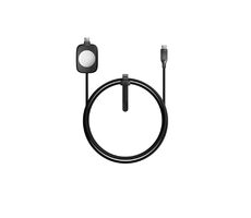 Nomad Universal Pletený Kabel pro Apple Watch 100W 1.5m černá / Univerzální kabel pro Apple Watch & Airpods & USB-C zaří