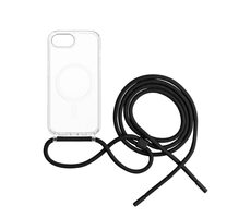 FIXED Pouzdro MagPure Neck s černou šňůrkou na krk pro Apple iPhone 16e