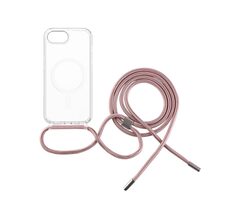 FIXED Pouzdro MagPure Neck s růžovou šňůrkou na krk pro Apple iPhone 16e