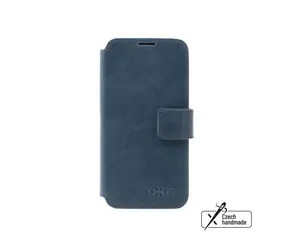FIXED Kožené pouzdro typu kniha ProFit pro Apple iPhone 16e modré
