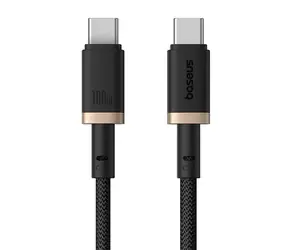 Baseus Dura (P10377803U01-02) Rychlonabíjecí kabel USB-C/USB-C 100W 2m černo-zlatá
